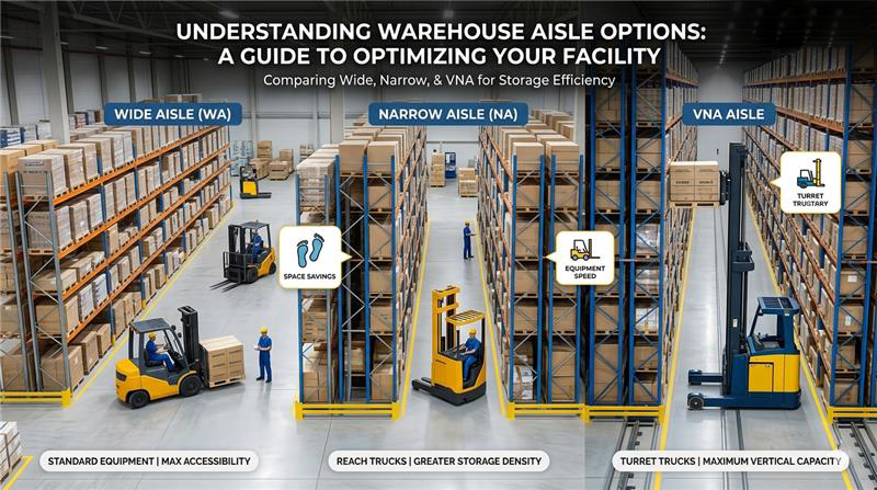 Wide vs. Narrow vs. VNA Racking